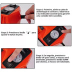 (KIT DE EMERGÊNCIA) Macaco Hidráulico Elétrico 5 em 1